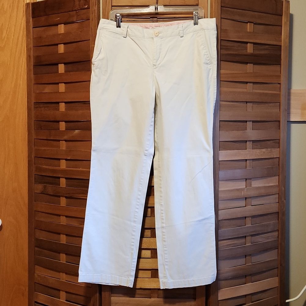 Dockers Light Tan Khaki Pants Women's Size 14 Cotton Elastane